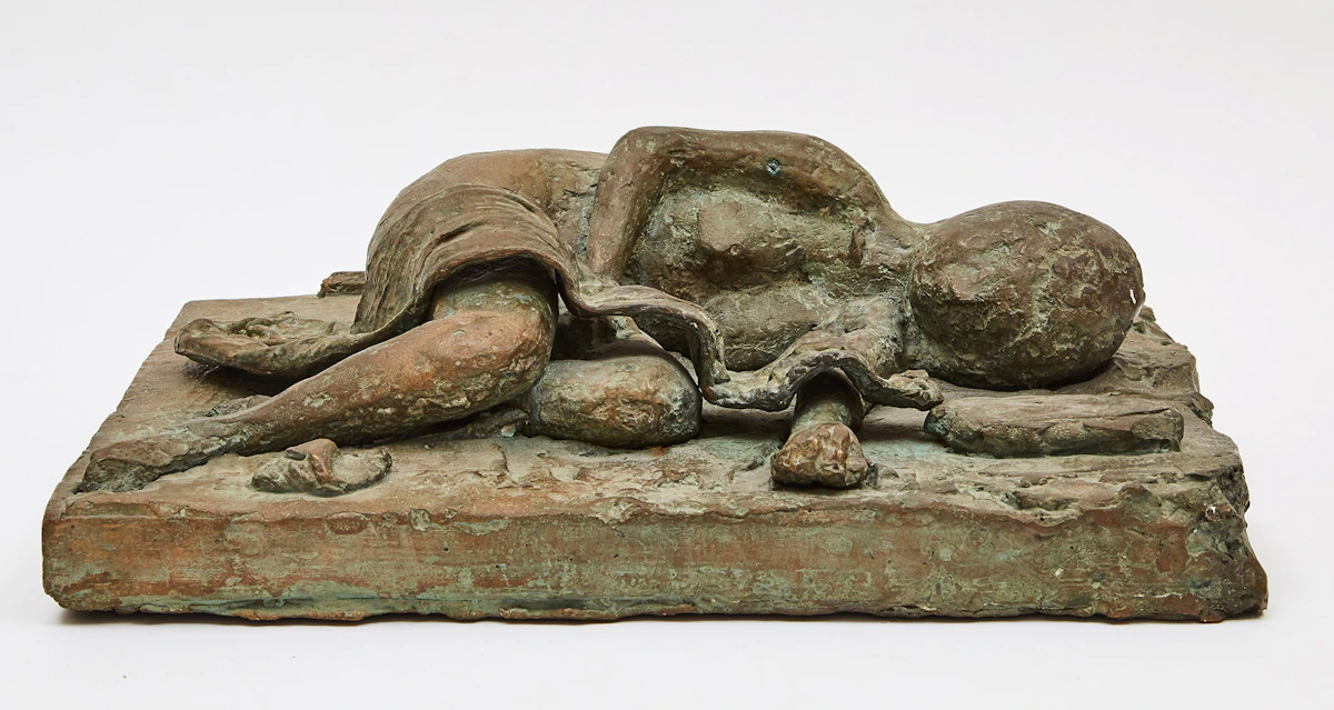John Richard Fox, Sleeping Figure, bronze