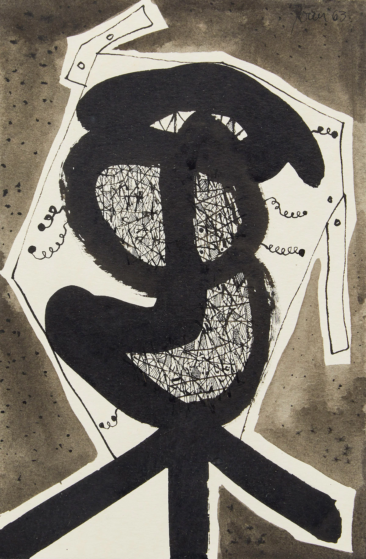 Harold Barling Town, Stop and Go , ink, 1963