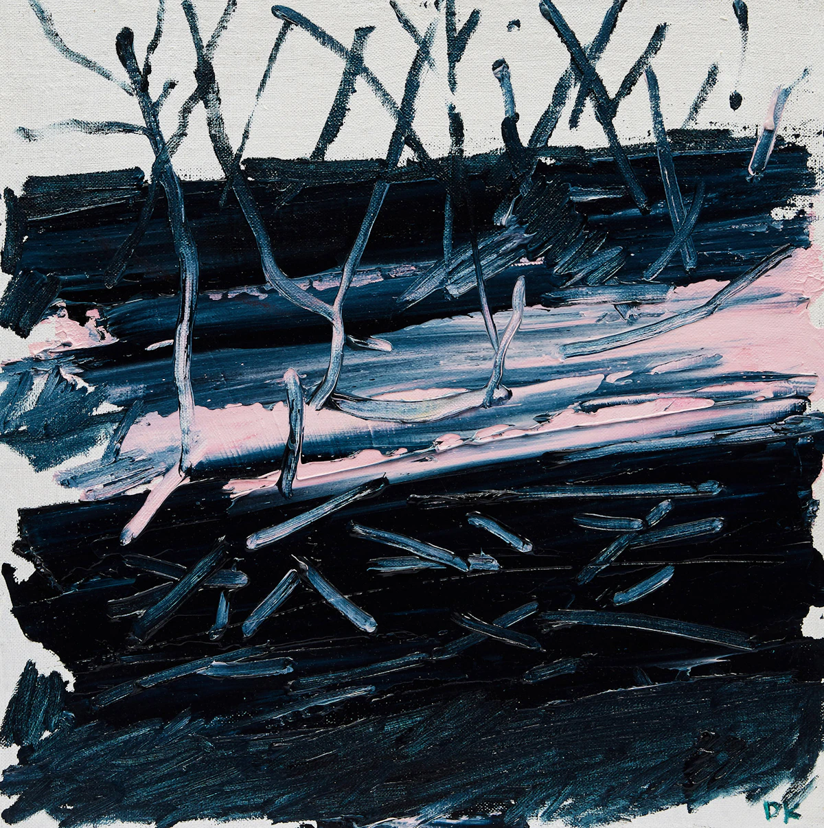 Duncan De Kergommeaux, Spring Run #9 (Meech Creek), oil on linen mounted on board, 2004