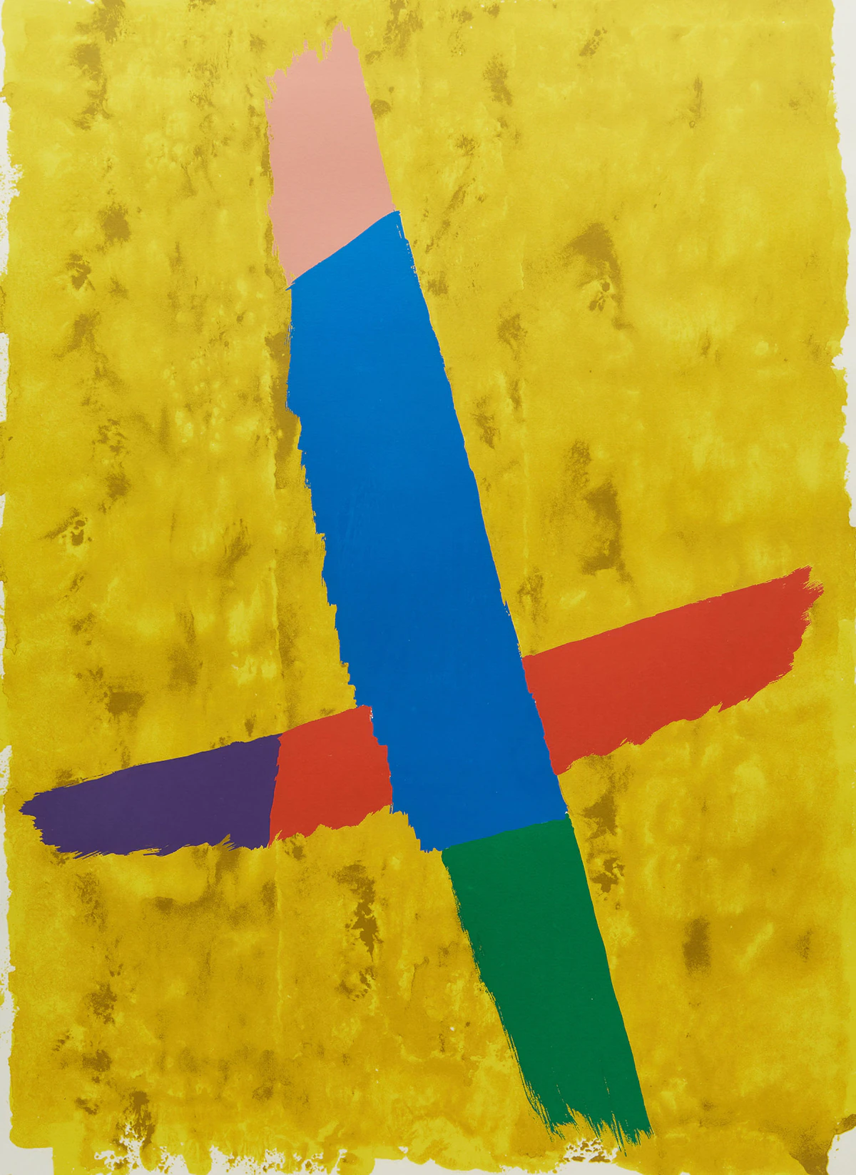 Jack Hamilton Bush, Cross Over, serigraph on paper, 1974