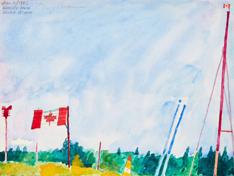 Facing South, Sauble Beach by Gregory Richard Curnoe