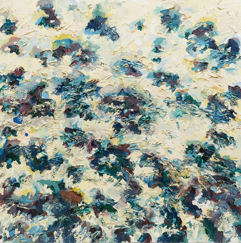 Gerald Gladstone, Shoreline #3; Shoreline #4, two oils on canvas