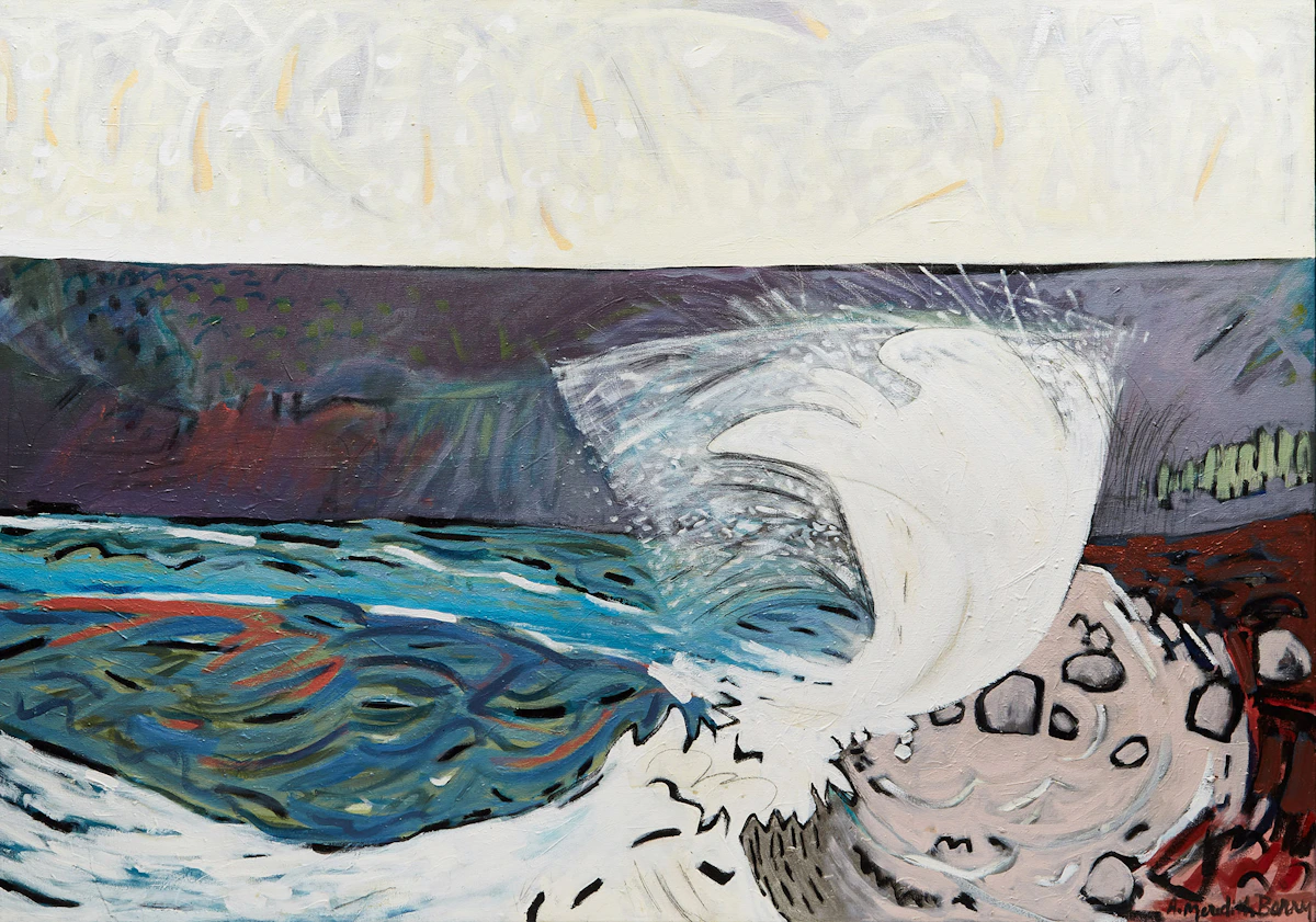 Anne Meredith Barry, Big Wave #2 (On my Beach), oil on canvas, 1988