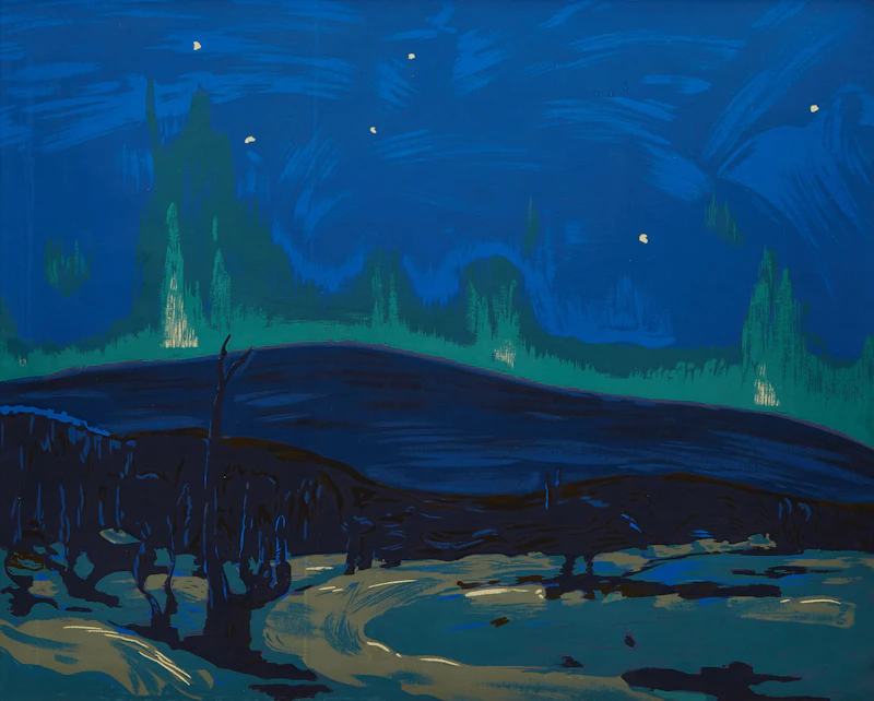 Tom Thomson, Northern Lights, sampson-matthews silkscreen