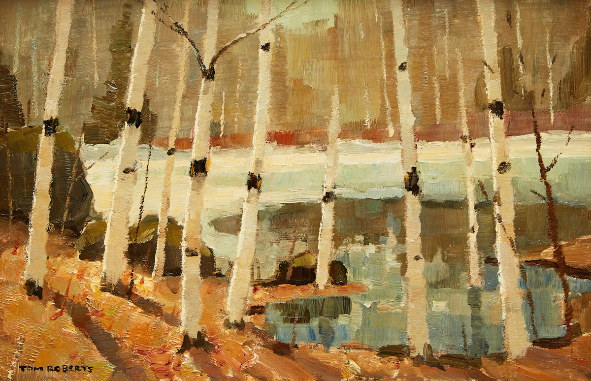 Thomas Keith Roberts, Spring Ice, oil on board