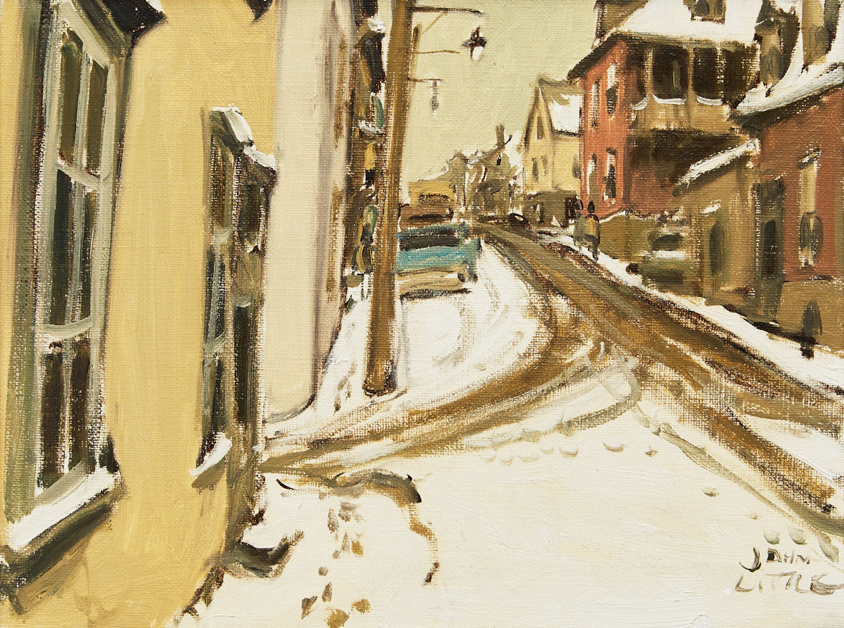 John Little, Rue St. Patrice, Quebec, oil on canvas, 1969