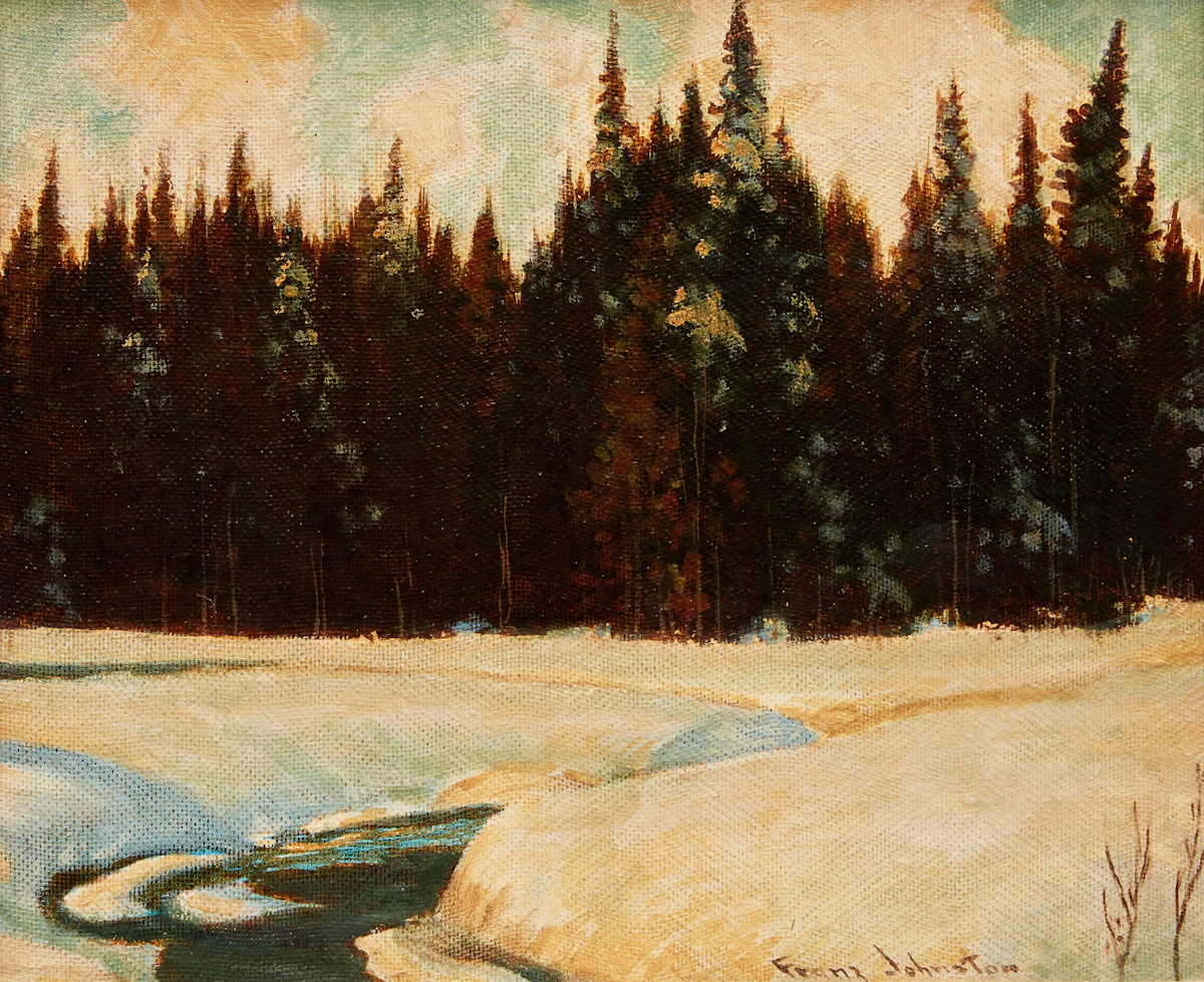 Frank Hans Johnston, The Silent Places, oil on board, 1935