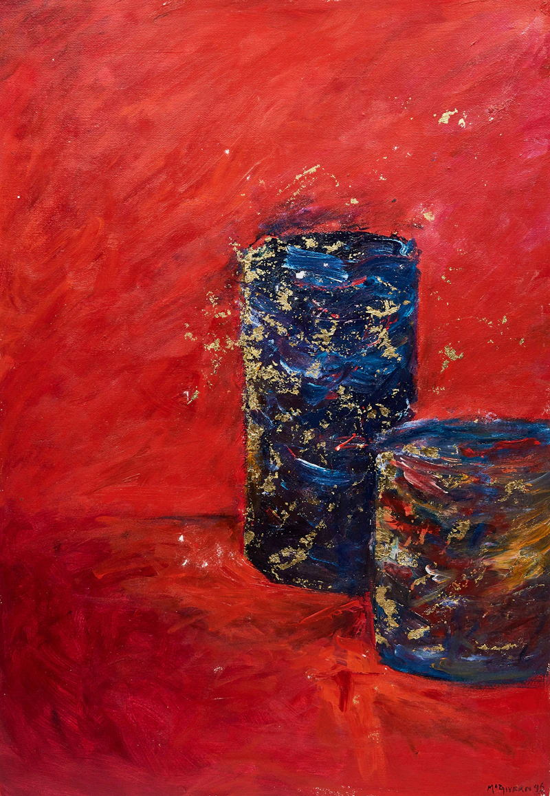 Steamers #1, Red (China Series) by Barbara McGivern