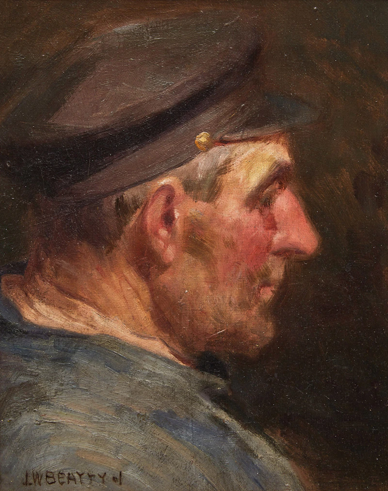 Portrait of a Man by John William Beatty