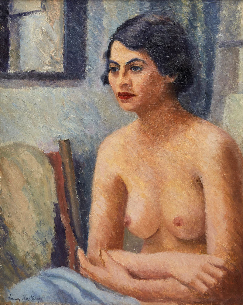 Pensive Nude by Fanny Wiselberg