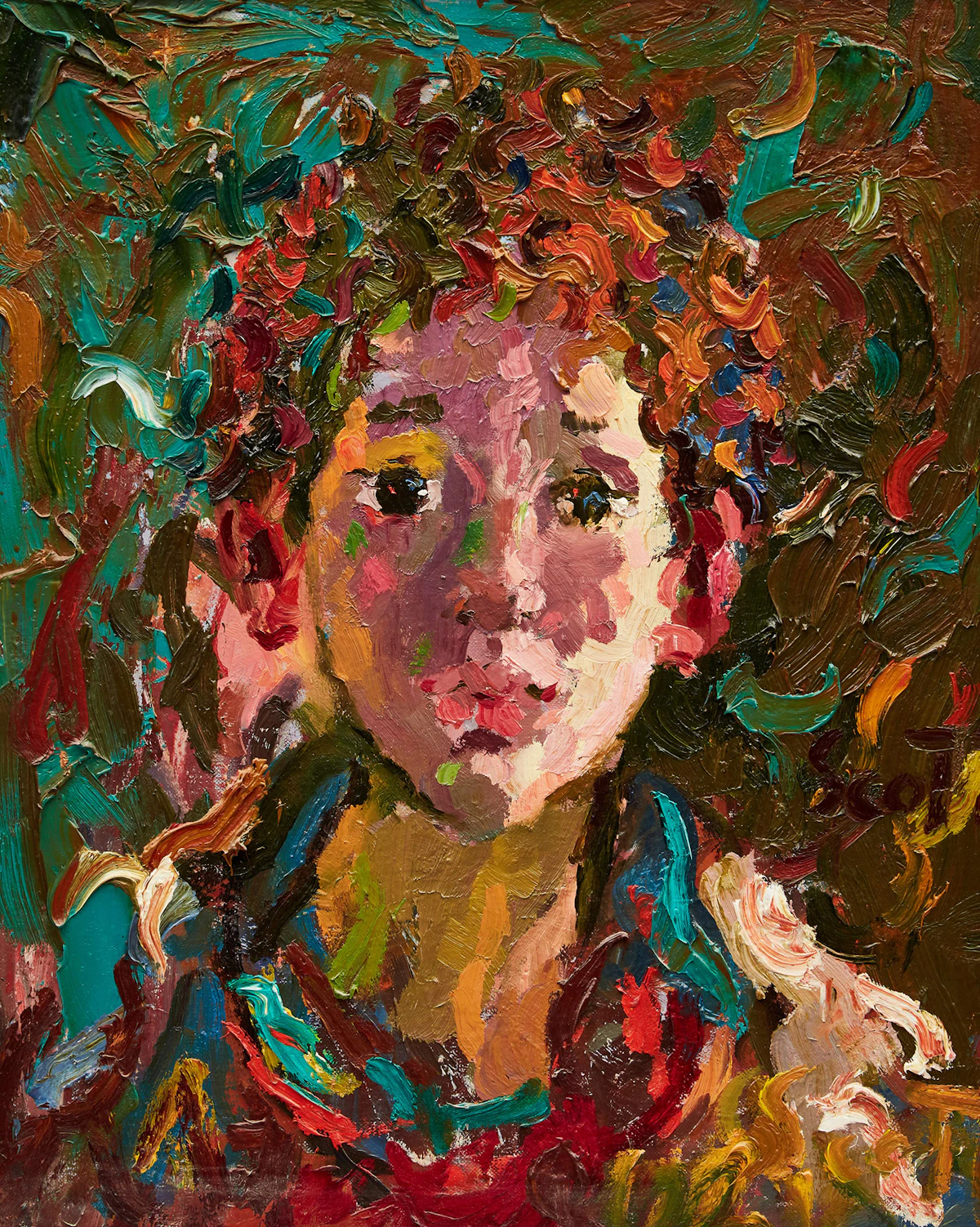 Gerald William Scott, Kade, oil on board