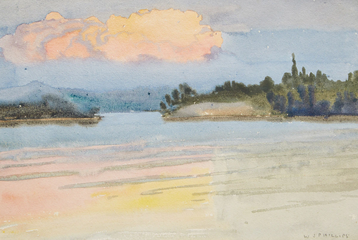 Walter Joseph Phillips, The Cloud (The Lake of the Woods), watercolour, circa 1920