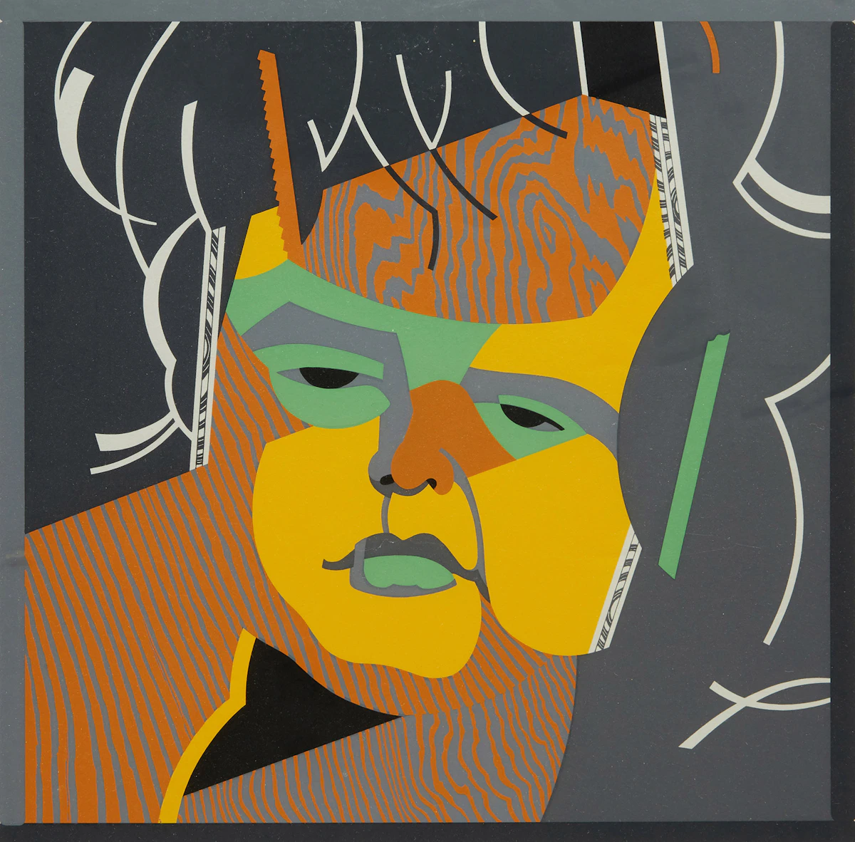 Robert John Young, Dreams of Dionysus; The Juggler’s Rehearsal (1980), colour silkscreen & hand-coloured etching, 1980