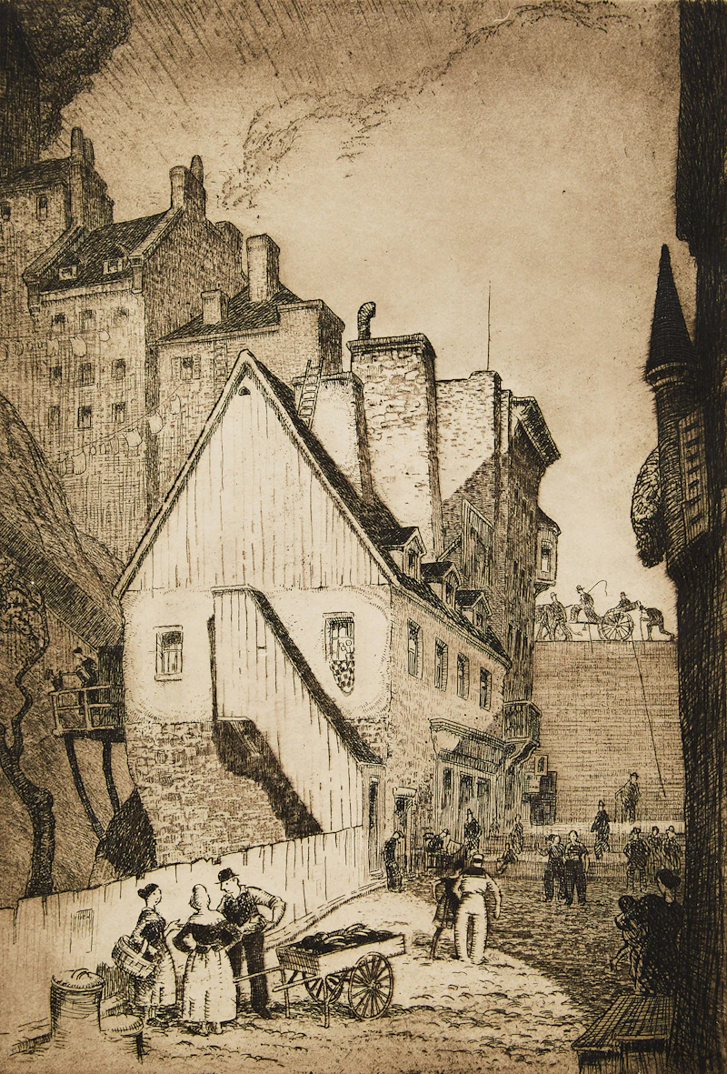 Lower Town, Quebec by Stanley Francis Turner