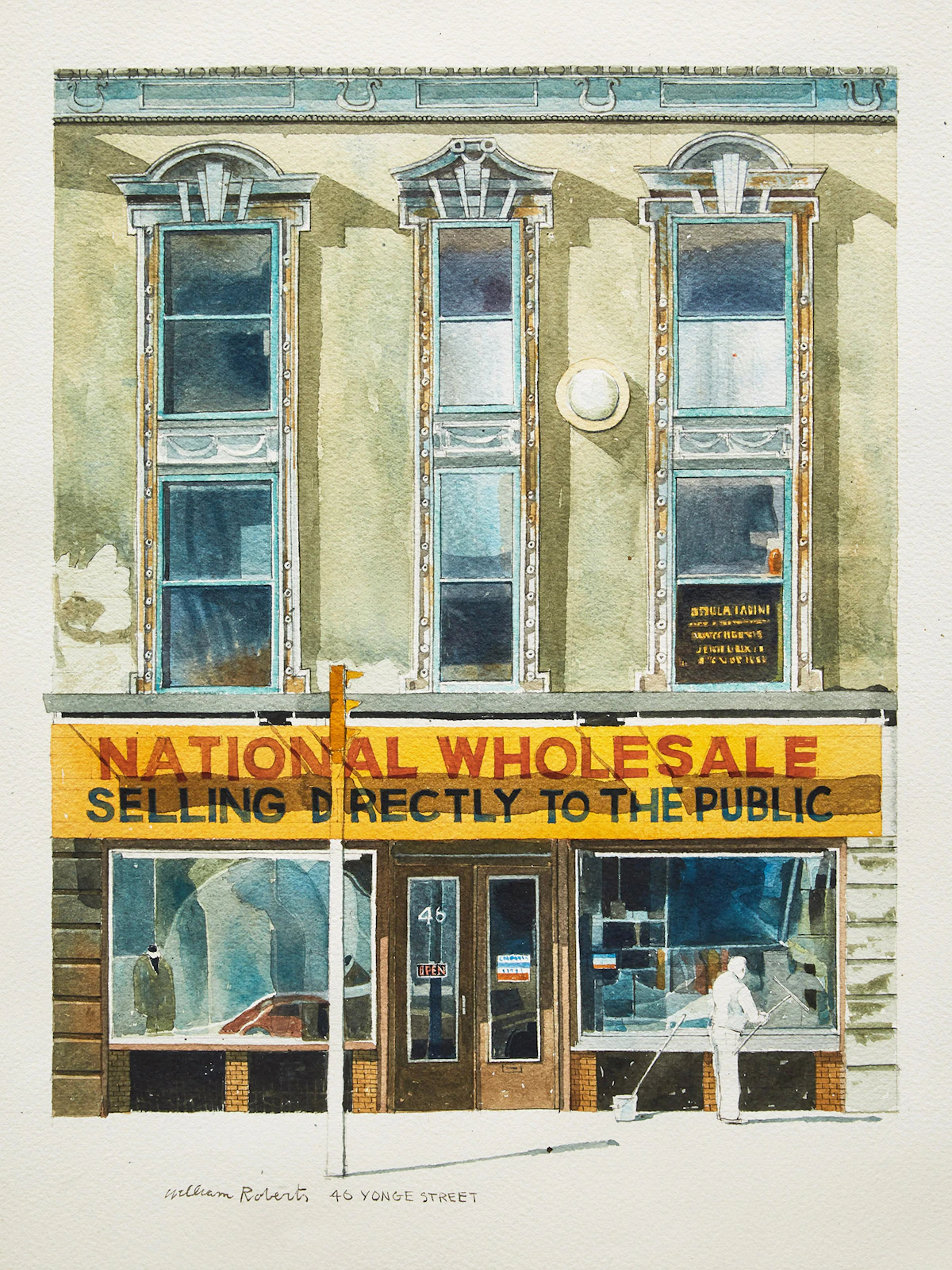 William Griffith Roberts, 46 Yonge Street, watercolour