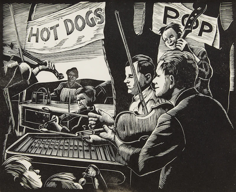 Worker’s Picnic by Leonard Hutchinson