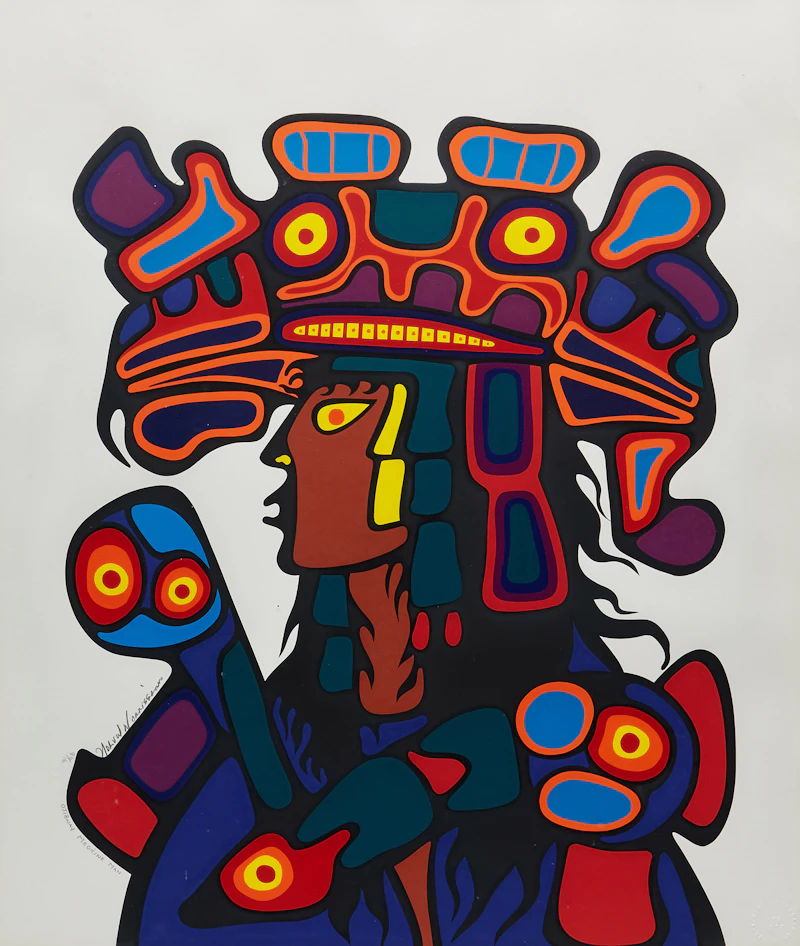 Ojibway Medicine Man by Norval Morrisseau