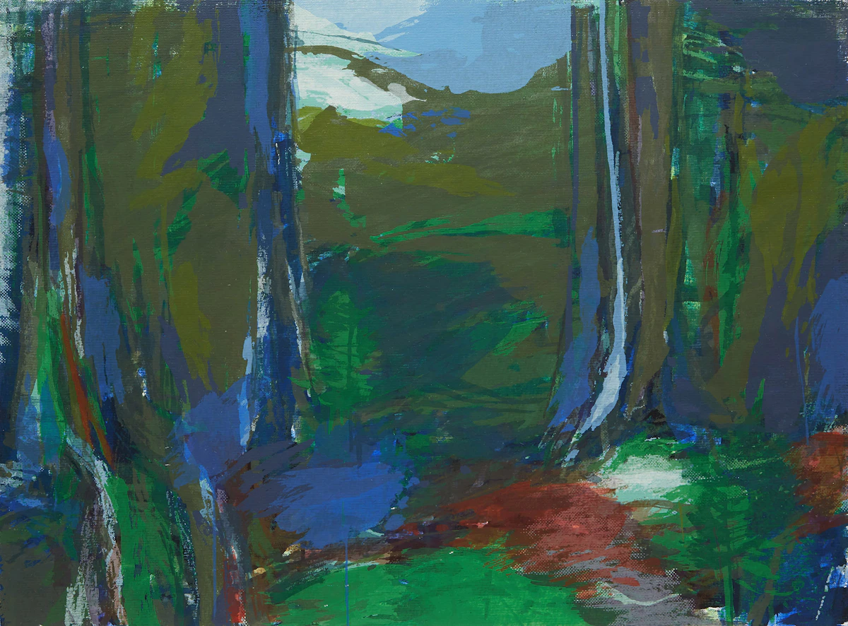 Gordon Appelbe Smith, Forest Skedans, colour serigraph, 1988