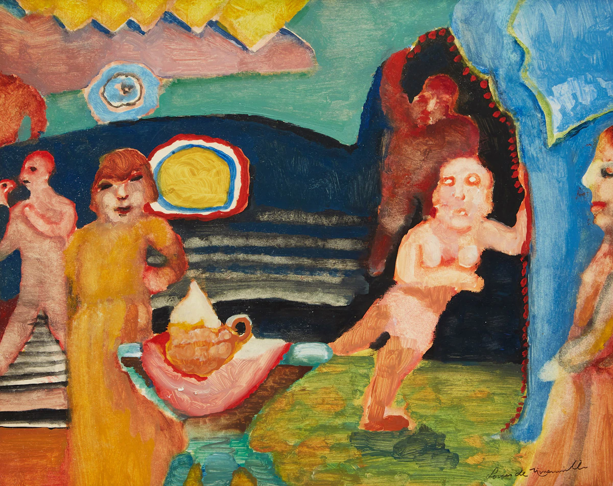 Louis de Niverville, Untitled, acrylic on paper
