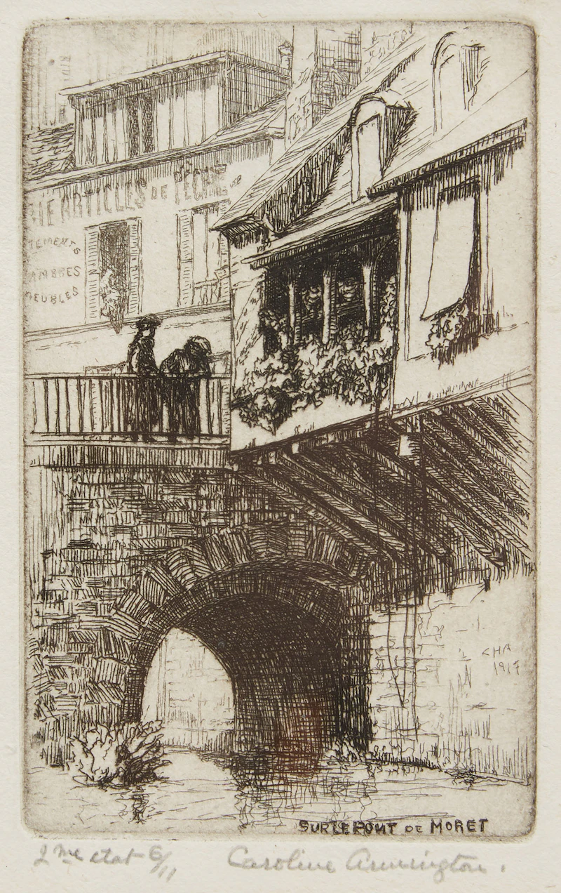 Sur le Pont de Moret by Caroline Helena Armington