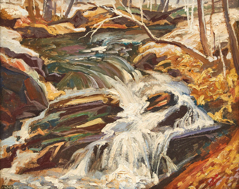 October Snowfall, Papineau River by Joachim George Gauthier