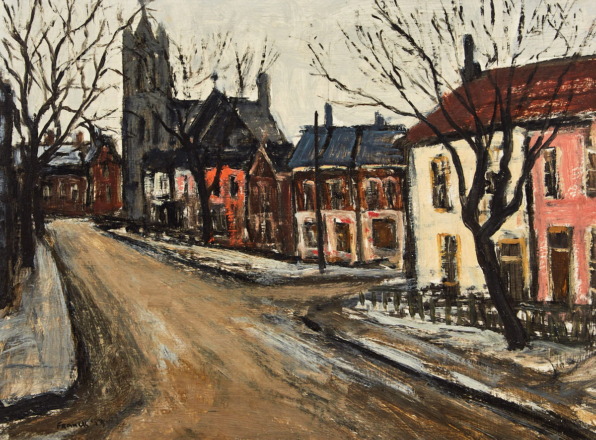 Albert Jacques Franck, Little Italy, oil on board, 1959