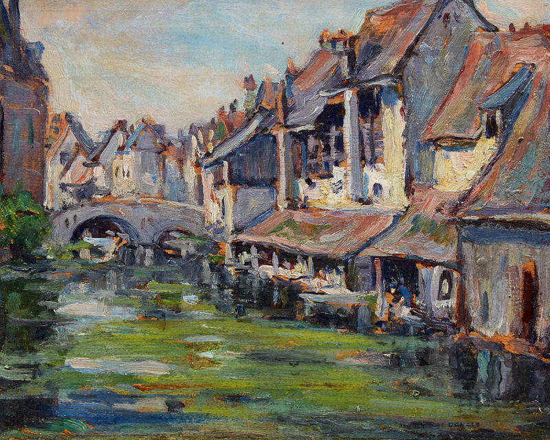 Le Pont de Minimes, Chartres by Manly Edward MacDonald