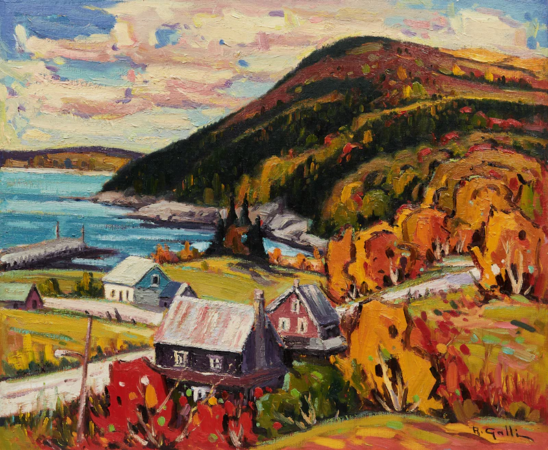 Autumn’s Delight - Port au Persil, Charlevoix by Robert Galli