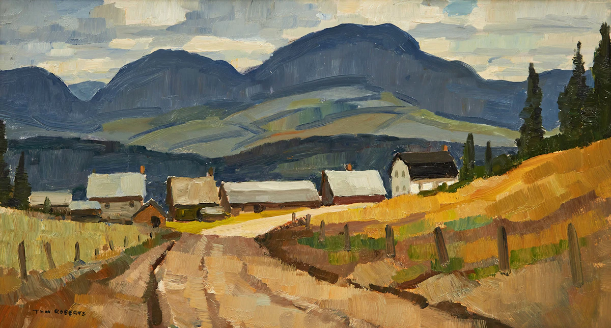 Thomas Keith Roberts, View of Lorneville, oil on board