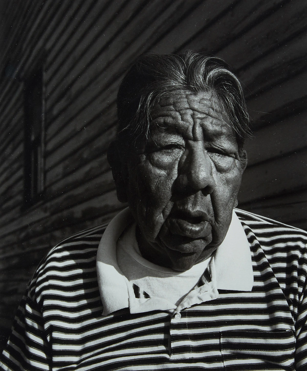 Greg Staats, Hubert Buck Sr., photograph (silver print), 1991