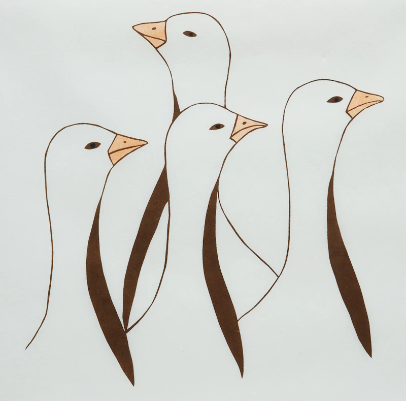 Geese by Elisapee Enuaraq