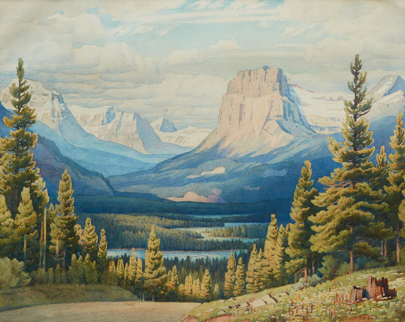 Mountain Landscape by Frederick Henry Brigden