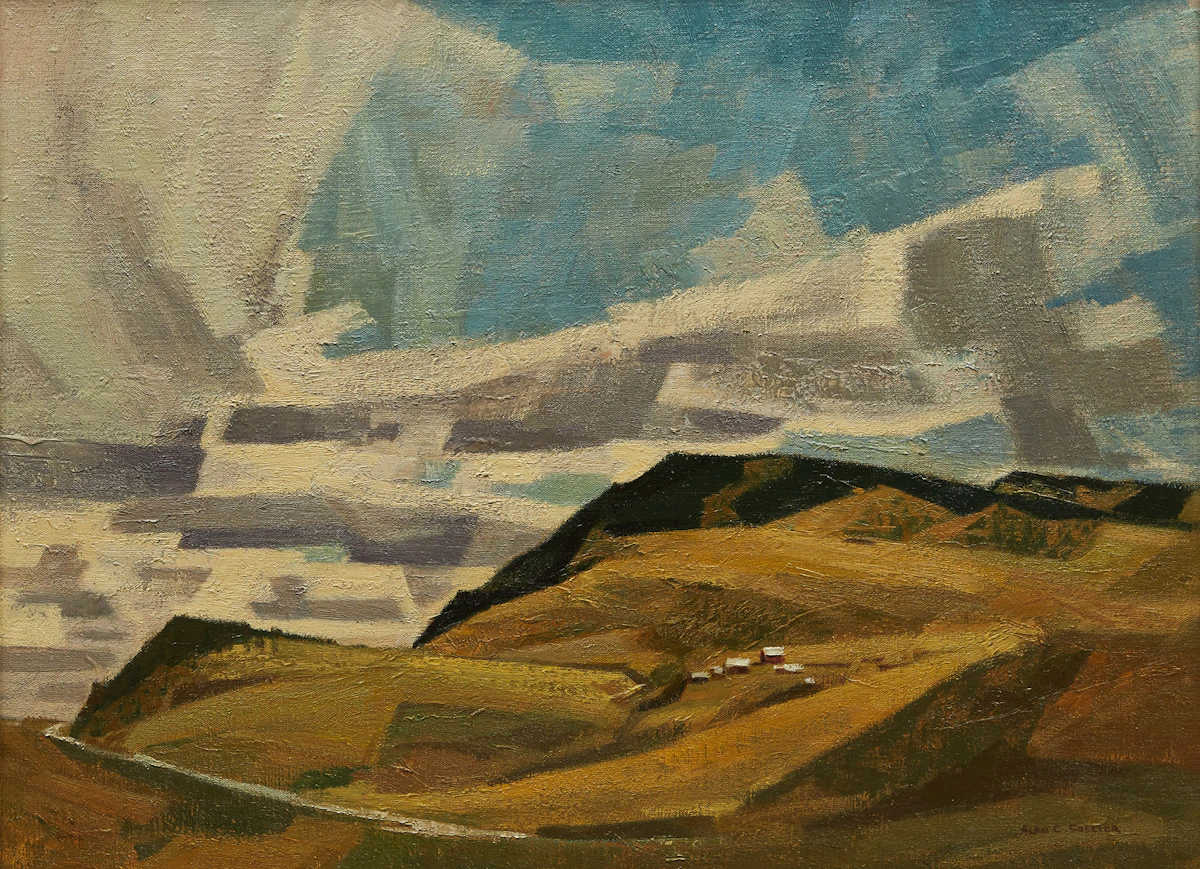 Alan Caswell Collier, Ranch in the Hills North of Cowley, Alberta, oil on canvas