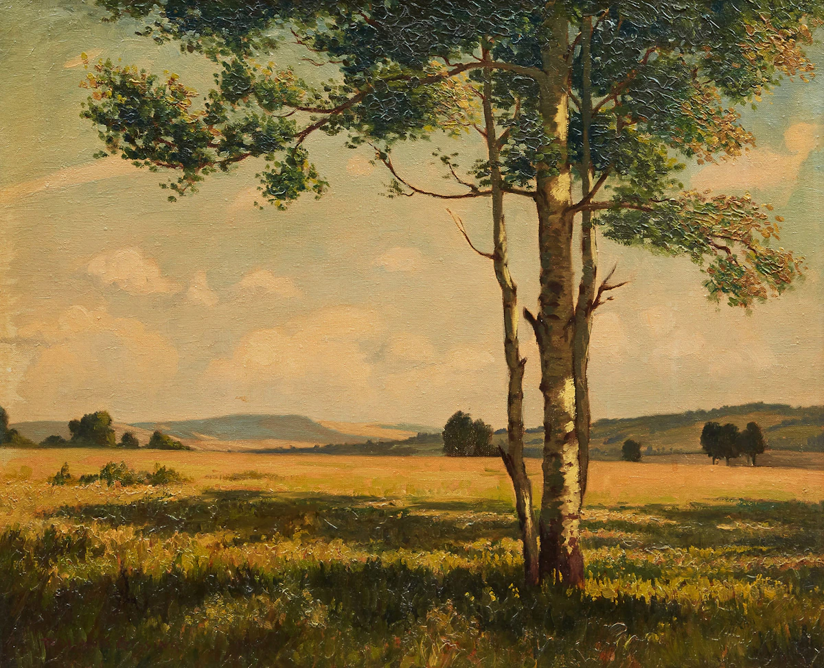 Roland Gissing, Roger’s Flat, Alberta, oil on canvas