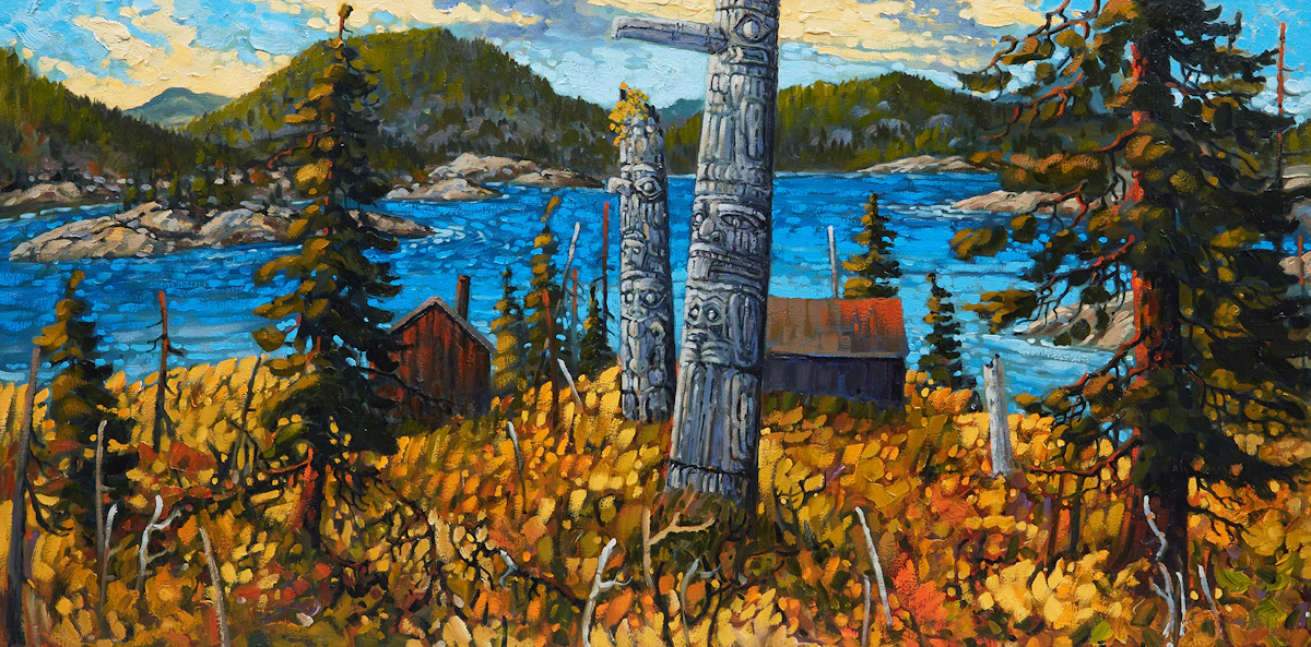 Rod Charlesworth, Hidden Water, Haida Gwaii, oil on canvas