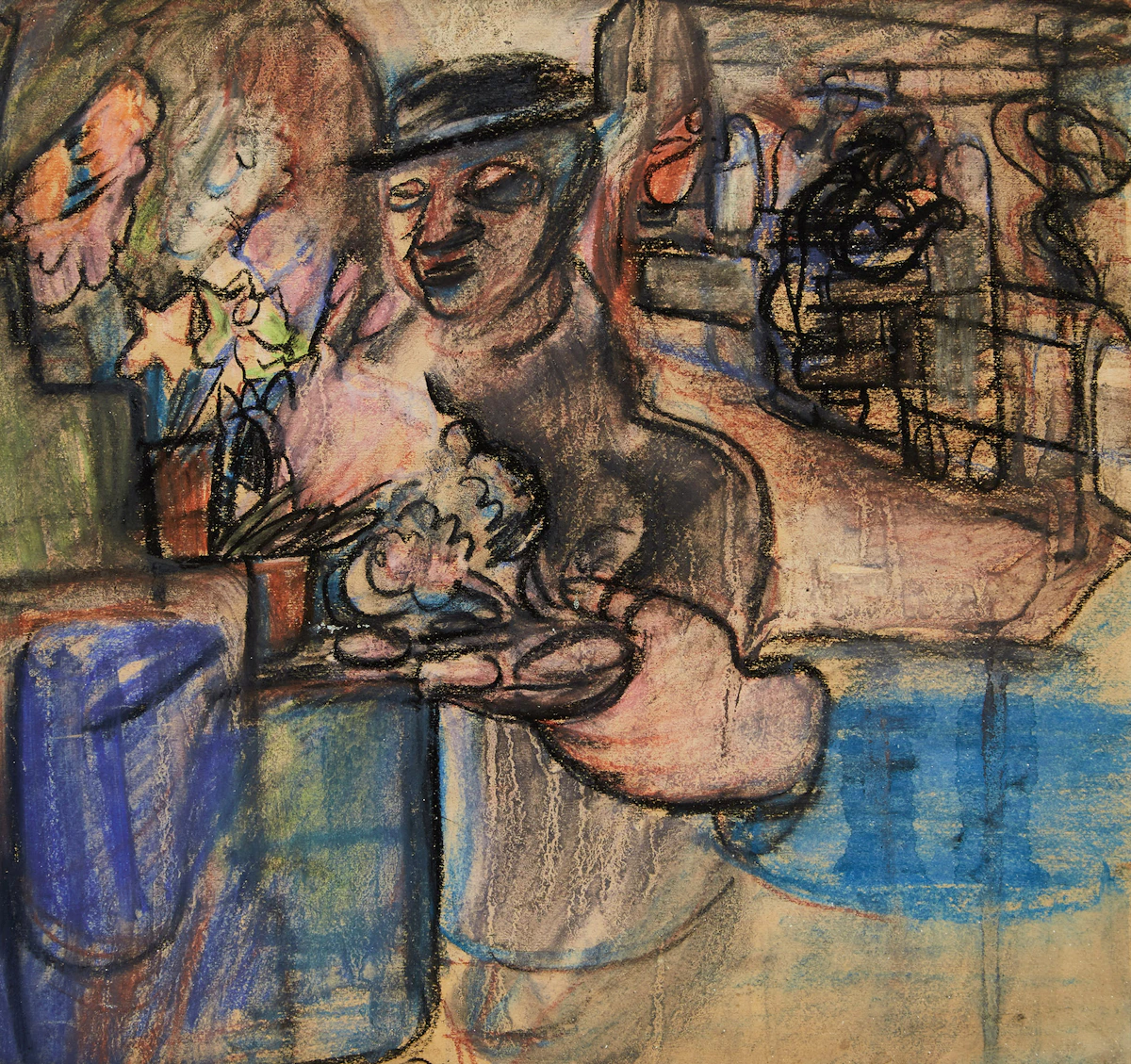 Pegi Nicol MacLeod, Flower Carts, watercolour, circa 1940
