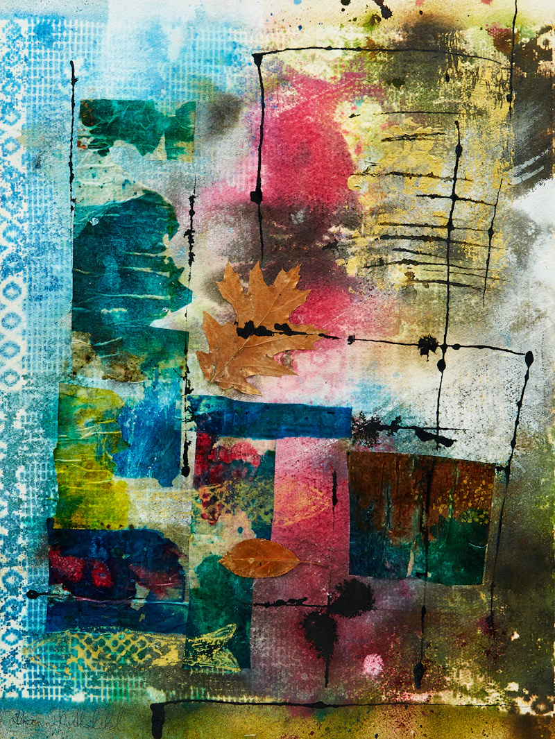 Untitled Abstract; Silver Sky by Johanna Eleonore (Hanni) Rothschild