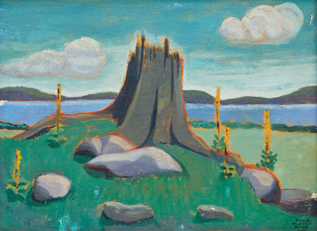 Doris Huestis Mills Speirs, Muskoka Pasture I, oil on board, August 1930