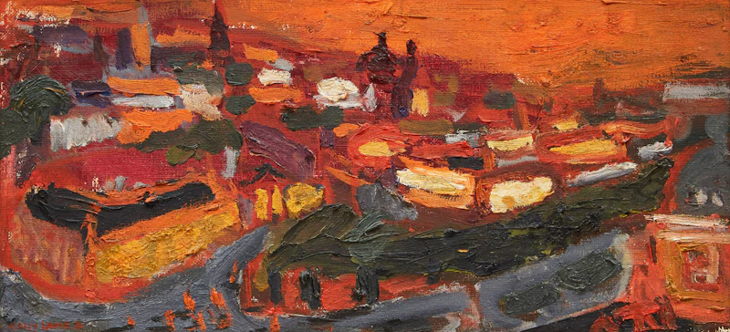 Town at Evening (St. John’s, Newfoundland) by Molly Lamb Bobak