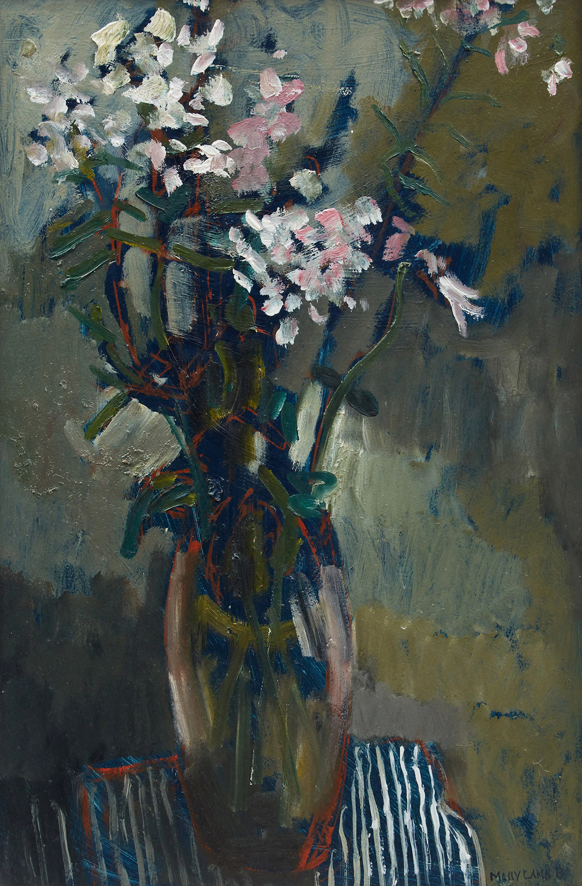 Molly Lamb Bobak, Sweet Rocket, oil on canvas