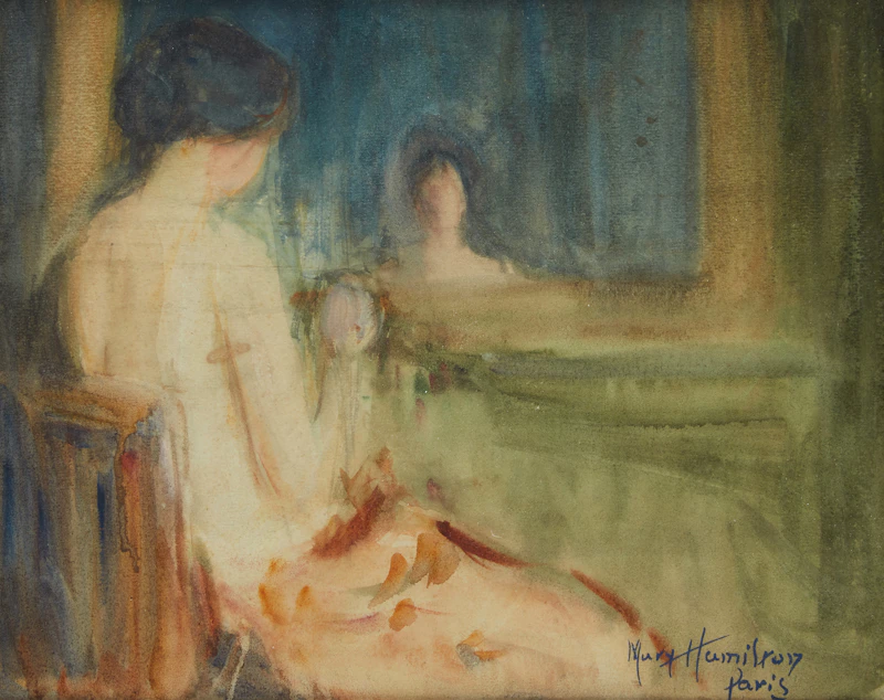 Mary Riter Hamilton, Vanity, watercolour