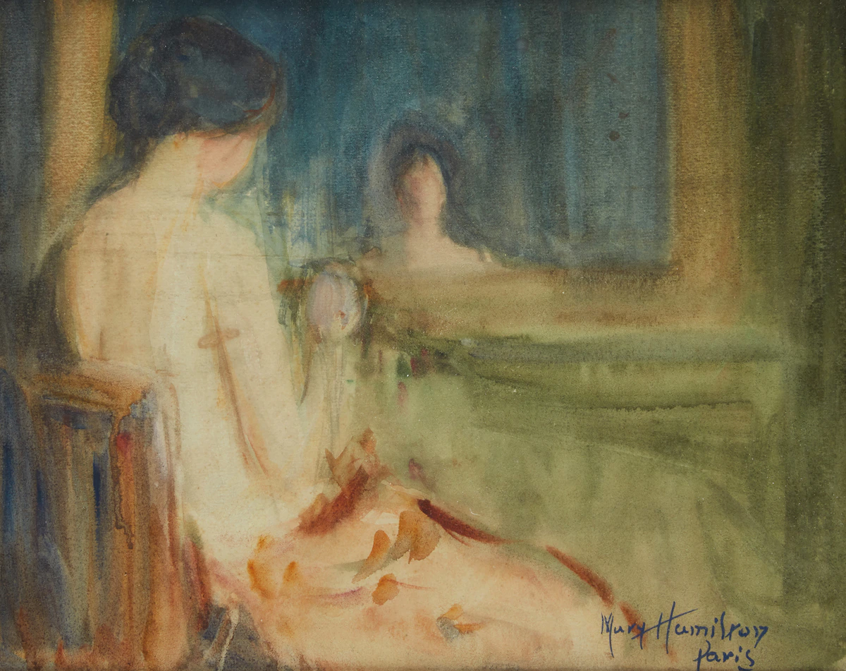 Mary Riter Hamilton, Vanity, watercolour