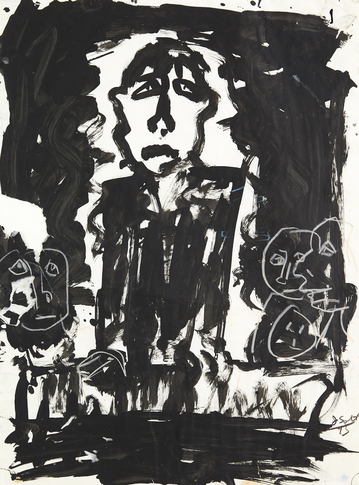 John Scott, Figure in Suit, mixed media, 1995