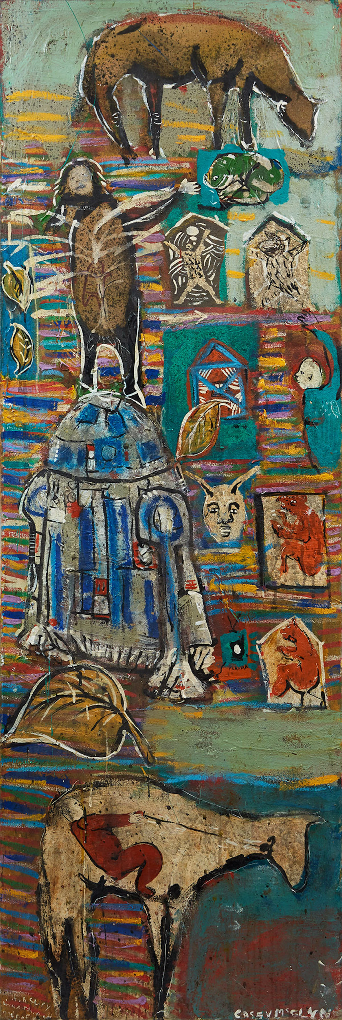 Casey McGlynn, it’s a story with no start and no finish, acrylic on canvas, 2006-07