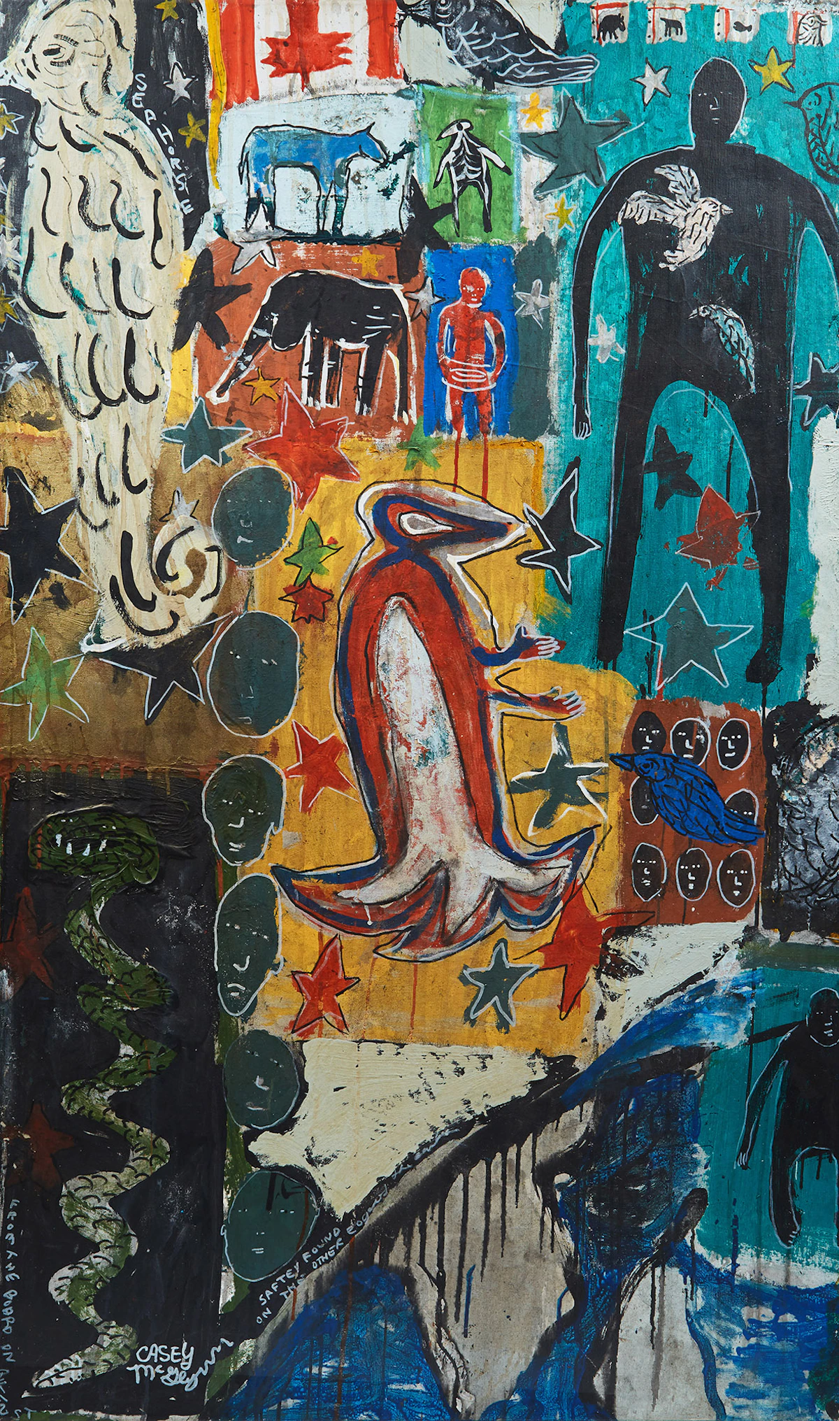 Casey McGlynn, Seahorse , oil on canvas
