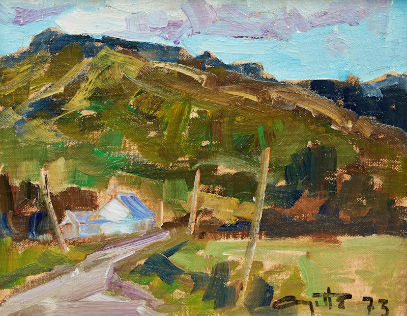 Leo Ayotte, Country Road, oil on canvas board