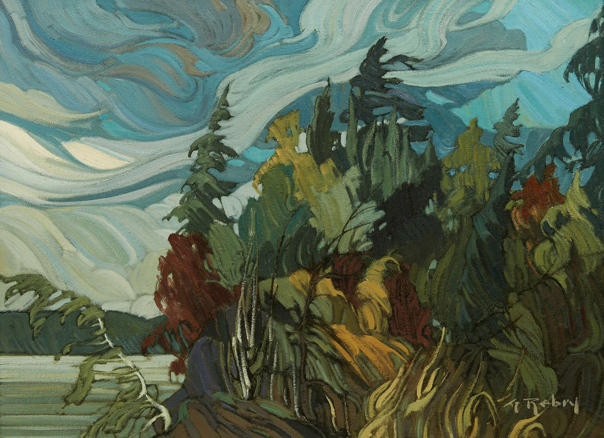 Gaston Rebry, Cloudy Day, oil on canvas, 1987