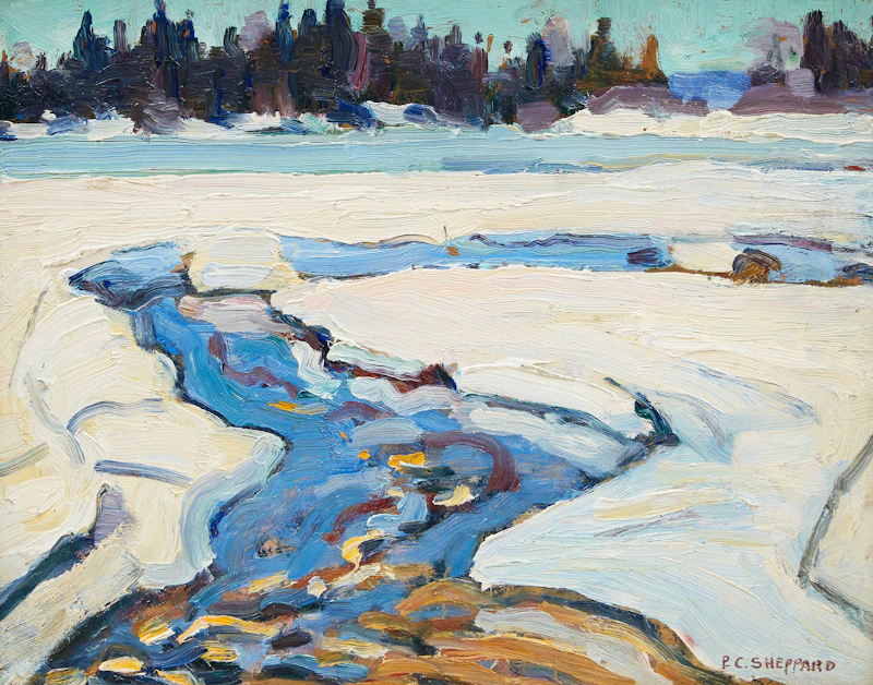 Spring Thaw, Muskoka River by Peter Clapham Sheppard