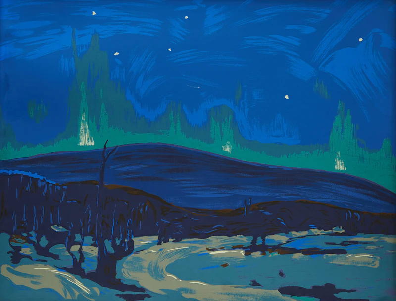 Tom Thomson, Northern Lights, sampson-matthews silkscreen