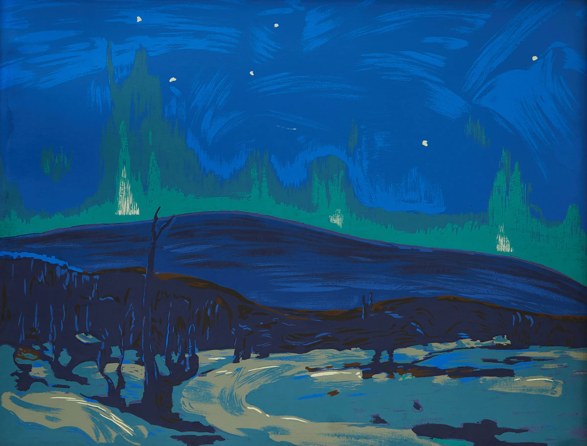 Tom Thomson, Northern Lights, sampson-matthews silkscreen